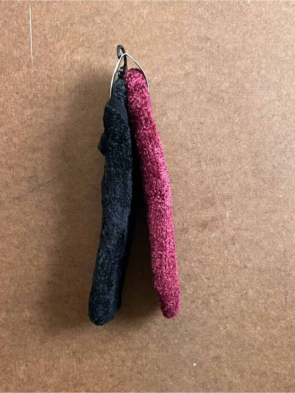 Nicole Miller No-Show Cozy Liner Socks in Burgundy and Black - 2 Pair